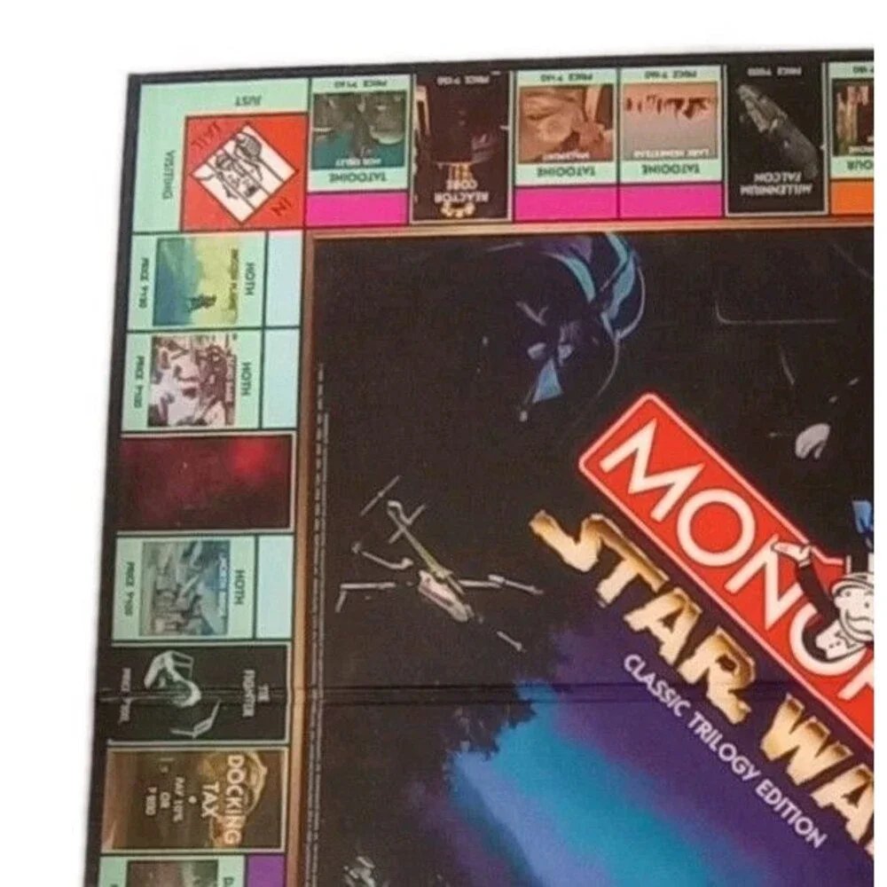 Star Wars Monopoly Classic Trilogy Edition 1997 Game Board Replacement